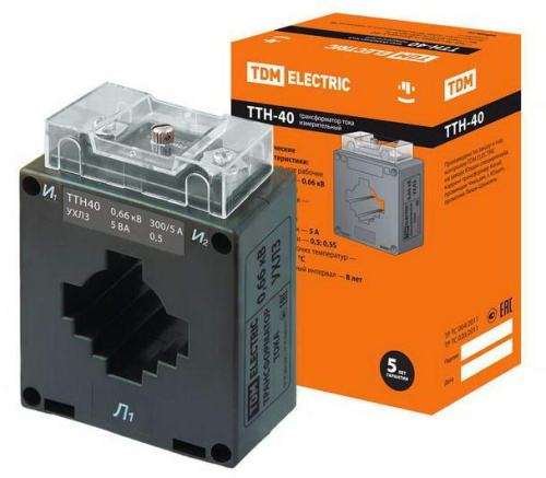 Трансформатор ТТН 40/300/5- 5VA/0,5 TDM