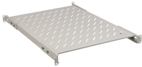 19" стационарная полка глубиной 600мм, серая ITK