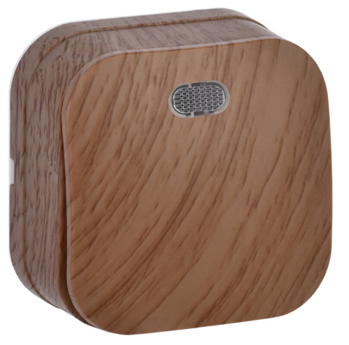 ВС20-1-1-ХД Выключатель одноклавишный с индикацией для открытой установки 10А GLORY дуб IEK