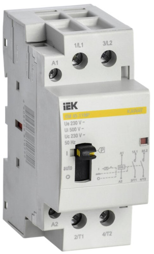Контактор модульный с ручным управлением КМ40-11МP AC KARAT IEK