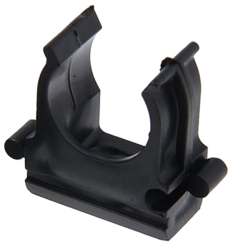 Крепеж-клипса d32 мм черная Полистирол (25шт/500шт уп/кор) Промрукав