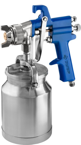 Пистолет ЗУБР "ЭКСПЕРТ" краскораспылительный, с нижним бачком 1000мл, расход воздуха 310л/мин, 1,8мм