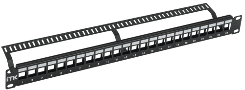 1U Модульная патч-панель UTP 24 порта ITK