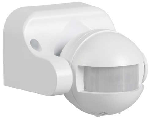 Датчик движения ДД 009 белый, макс.  нагрузка 1100Вт, угол обзора 180град., дальность 12м, IP44, ИЭК