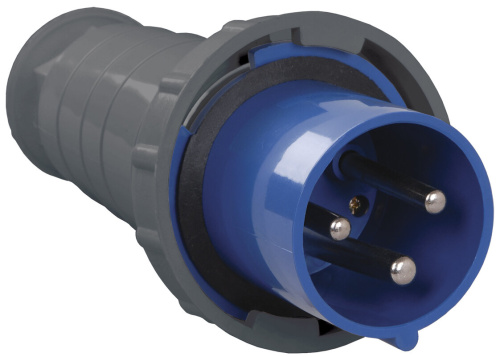 Вилка переносная ССИ-033 2Р+РЕ 63А 200-250В IP54 IEK