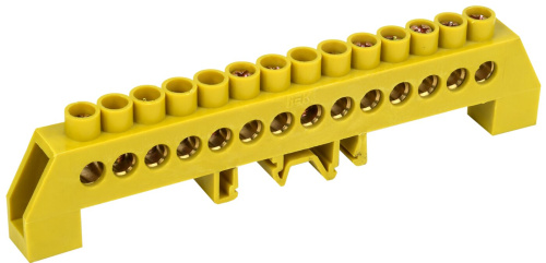 Шина PE "земля" в комб DIN-изол"Стойка" ШНИ-8х12-14-КС-Ж ИЭК