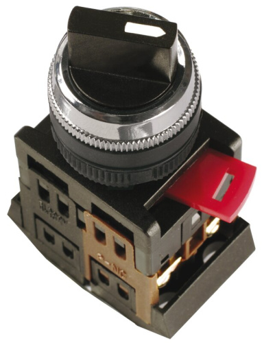 Переключатель АС-22  на 2 фиксир.положения I-O 1з+1р ИЭК