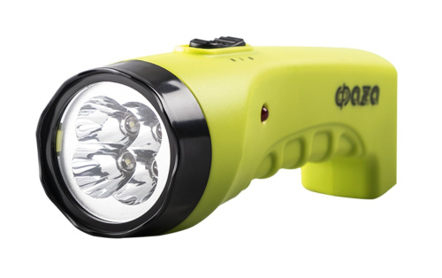 Фонарь классический Ручной LED AccuF2 L04 зеленый аккумуляторный