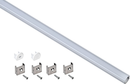 Профиль алюм. для LED ленты 1816 накл.прямоуг. 2м к-т опал IEK