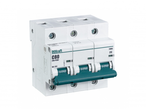 Выключатель автоматический модульный 3п C 80А 10кА ВА-201 SchE