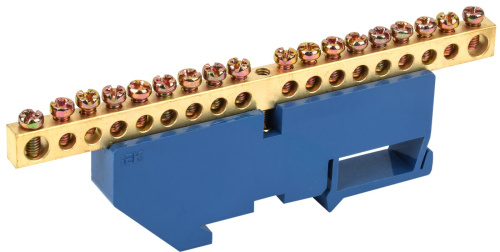 Шина N "ноль" на DIN-изол ШНИ-6х9-18-Д-С ИЭК