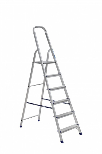 Лестница-стремянка алюминиевая матовая 6-и ступенчатая