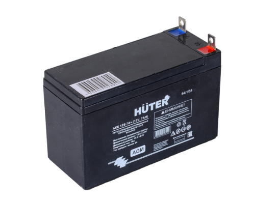 Аккумулятор АКБ 12В 7Ач Huter 64/1/54
