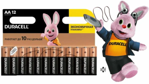 Элемент питания Duracell АА алкалиновые 1,5v 12 шт. LR6-12BL Basic (CN) Б00691171