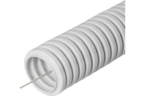 Труба гофрированная ПВХ тяжелая с/з д20 (100м/4800м уп/пал) (0120410)