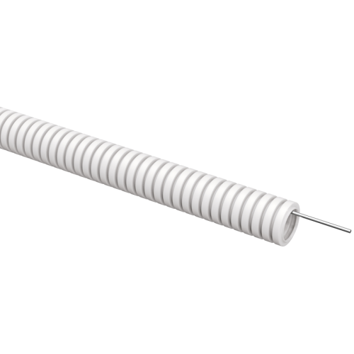 ELASTA Труба гофрированная ПВХ d=20мм с зондом белая (100м) IEK