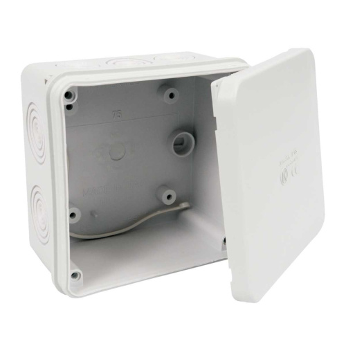 Коробка распределительная для О/П HF IP65 103х103х57мм RAL7035 