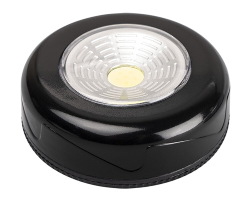 Фонарь светодиодный TF3-L1W-bk (черн.) (пушлайт с ручным включением) (ФАZА)