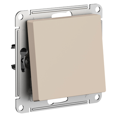 Переключатель 1-клавишный, сх.6, 10АХ, механизм, ПЕСОЧНЫЙ, ATLASDESIGN