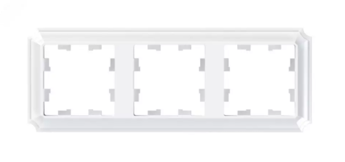 Рамка 3-пост. AtlasDesign Antique универс. бел. SE ATN100103