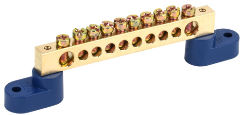 Шина N "ноль" на двух угловых изол ШНИ-8х12-10-У2-С ИЭК