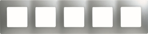 Рамка 5-ая Алюминий Legrand Etika