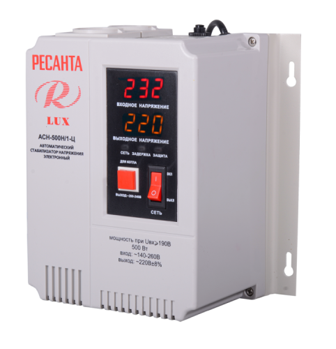 Стабилизатор АСН-500 Н/1-Ц Ресанта LUX 63/9/39