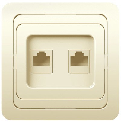 Розетка компьютерная + телефонная с/у Powerman