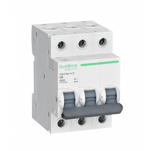 Авт. выкл. City9 Set 3P 6А 4.5kA хар-ка С 400В