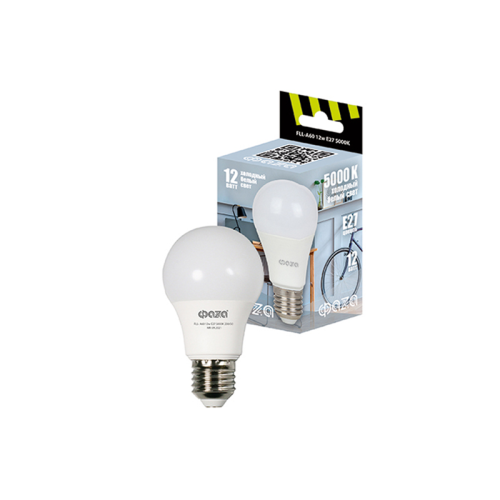 Лампа светодиодная FLL- A60 12w E27 5000K 230/50 ФАZA