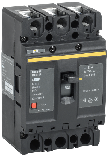 Выкл. авт. ВА88-32 3Р 32А 25кА MASTER IEK