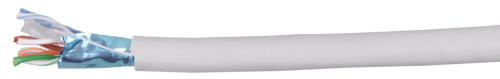Витая пара ШПД F/UTP кат. 5E 24 AWG 4 пары solid LSZH 305м белый снят						
