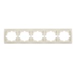 Рамка 5-я горизонтальная кремовый MIRA 
