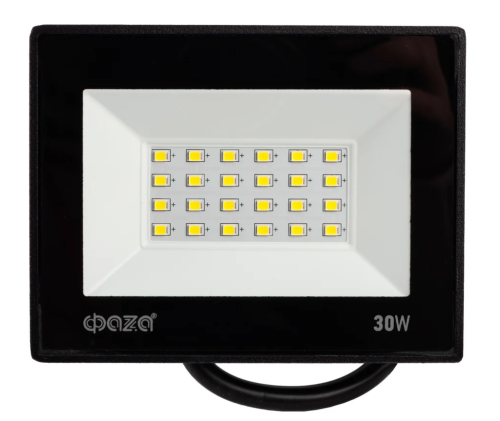 Прожектор светодиодный СДО-20  30w 6500K BL IP65 230V ФАZА (ФАЗА, FAZA)