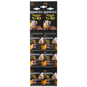 Элемент питания Duracell LR6-2BL BASIC 2*6 NEW