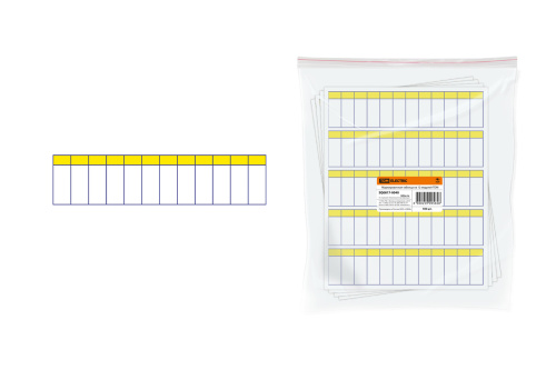 Маркировочная таблица на 12 модулей