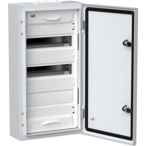 TITAN 5 Корпус мет. ЩРн-36 (1х36) 585х310х140 IP54 сер (одна дверь) IEK