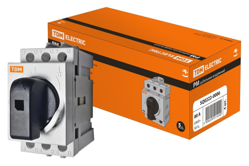 Рубильник модульный РМ-80 ЗП 80А TDM