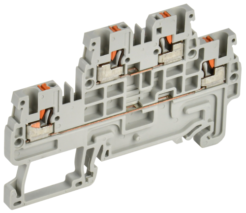 Колодка клеммная CP-ML двухуровневая 1,5мм2 серая IEK