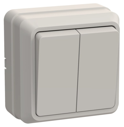Выключатель 2кл 10А откр.уст. ОКТАВА (кремовый) ВС20-2-0-ОКм 