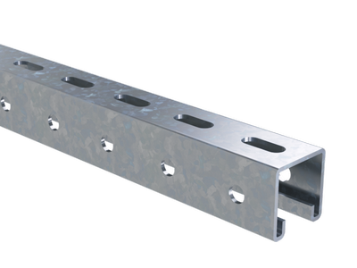 Профиль С-образный перф. LAS 41х41 L2000 сталь 2.5мм DKC BPM4120