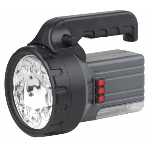 Фонарь ЭРА FA55M Акку 6V2.5Ah, 9xLED, галоген10W, люм7W,ЗУ 220V, карт