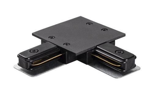 Коннектор PTR/R CL-BL черный L-обр. (встраиваемый) Jazzway