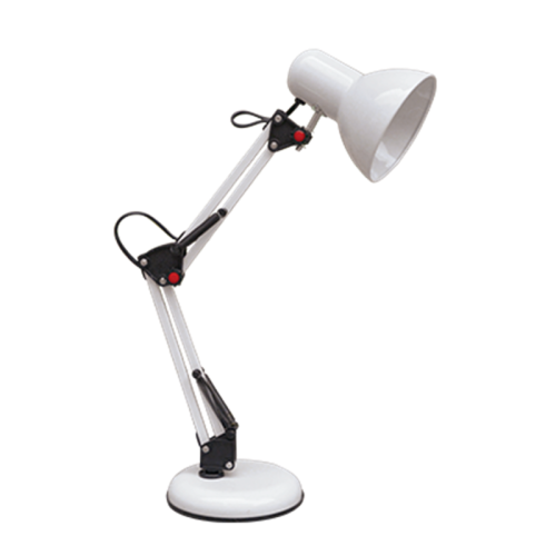 Светильник настольный под лампу СНО 15Б на основании 60Вт E27 230В бел. (коробка) IN HOME 