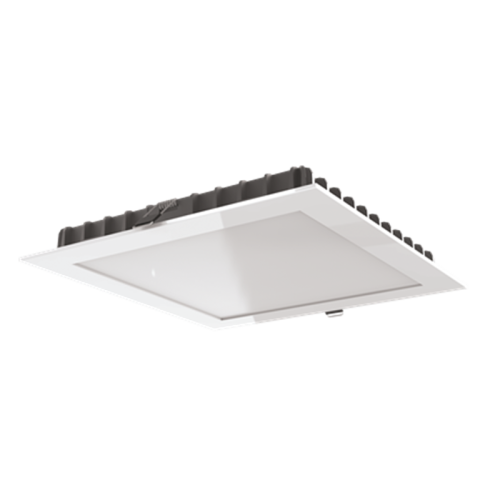 Светильник светодиодный "ВАРТОН" DL-03 квадратный встраиваемый 200*200*25 25W 4000K IP54/IP44 RAL901