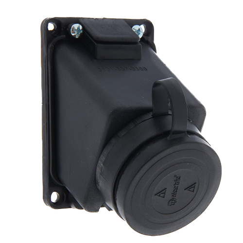 Розетка каучук 1 ОП с з/к 16А наклон. 220В T.Plast