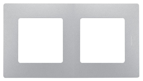 Рамка 2-ая Алюминий Legrand Etika