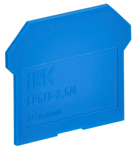 Заглушка для колодки клеммной CTS 2,5/4мм2 синяя IEK