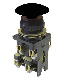 Выключатель кноп. ВК30-10-11130-54 черный 1з+1р гриб