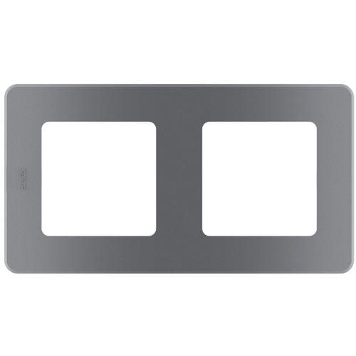 Рамка - 2 поста - INSPIRIA - дымчатый